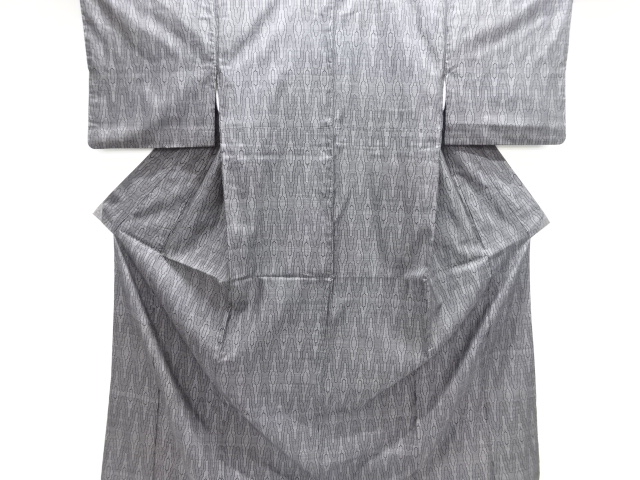 JAPANESE KIMONO / DORO OSHIMA TSUMUGI / WOVEN ABSTRACT / 5MARUKI
